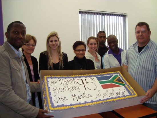 Hollywoodbets Team Support celebrating Nelson Mandela's 95th Birthday