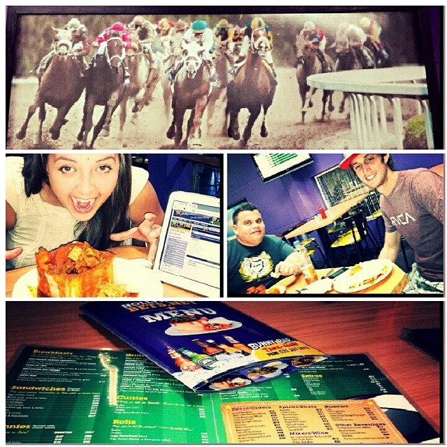 Collage of Hollywoodbets Springfield Park and Bunny Bar - Horse Racing and Curry
