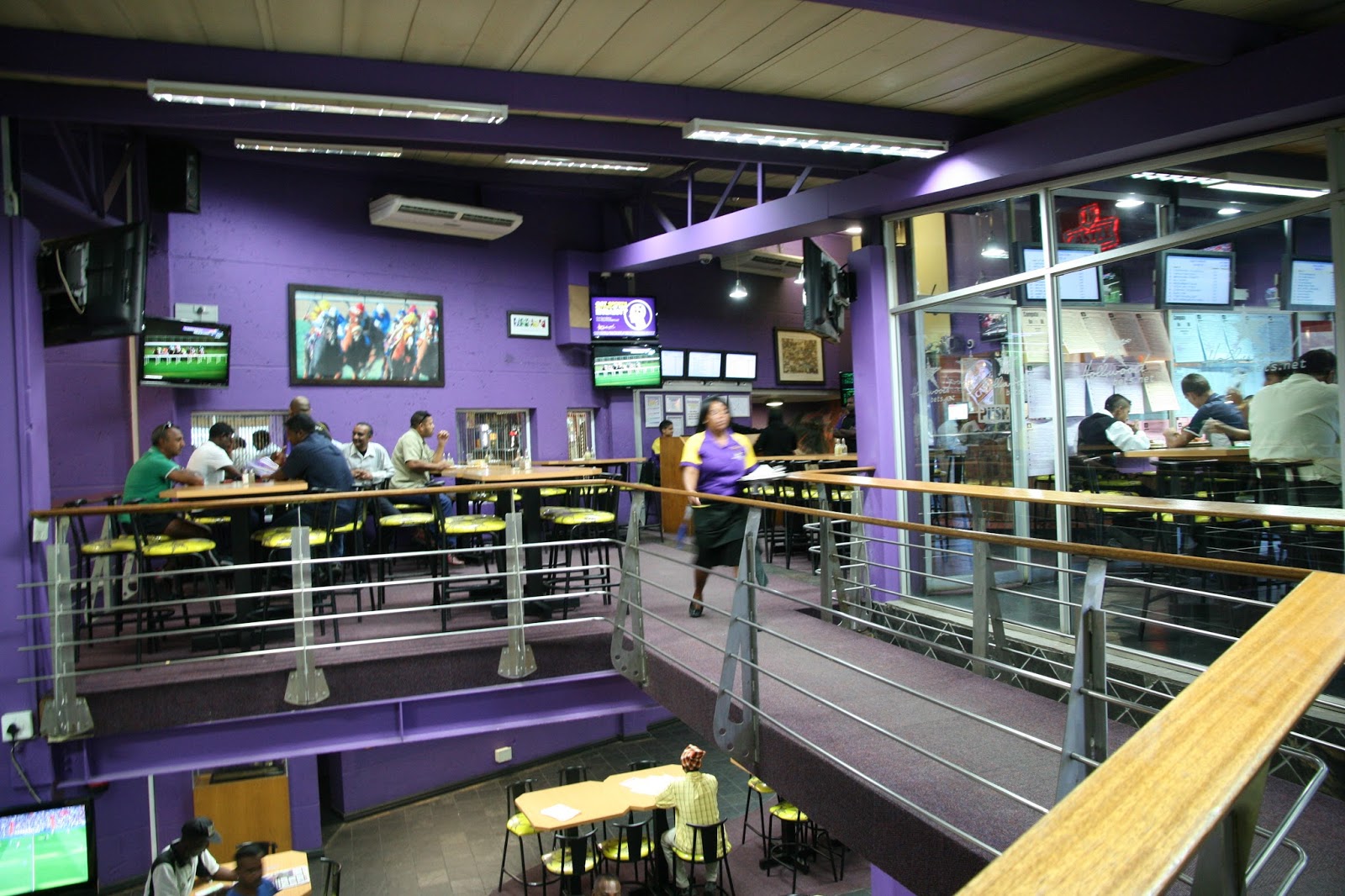 Hollywoodbets Springfield Park, Durban - Upstairs Restaurant and Betting Area