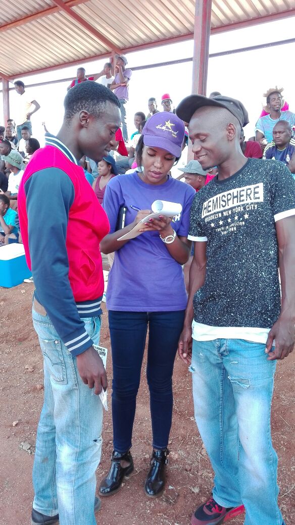 Signing Up Hollywoodbets Customers in Makhado Easter Sports Festival