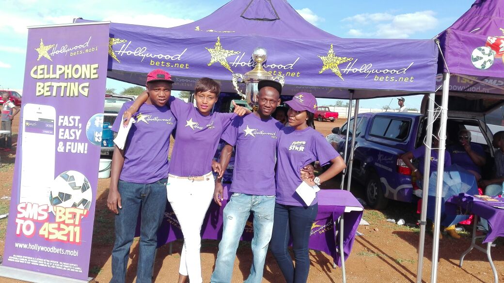 The Hollywoodbets team at the Sinthumule Kutama Easter Sports Challenge 2016 in Makhado