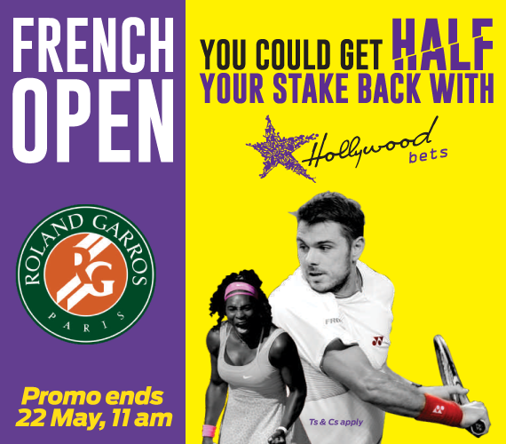 Hollywoodbets French Open Losing Finalist Promotion - Tennis - Promo ends 22 May, 11am - Roland Garros 