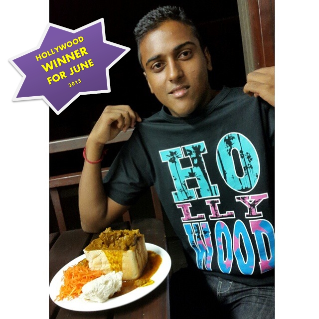 June 2015 Winner - nikhil_deolall1 - Hollywood Bunny Chow Competition