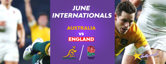 England versus Australia Header Image With Hollywoodbets Logo and Link to Our Preview for The Australia versus England Rugby Series