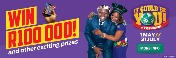 Hollywoodbets' #YesWena Promotion Image With Link To Promotion Page