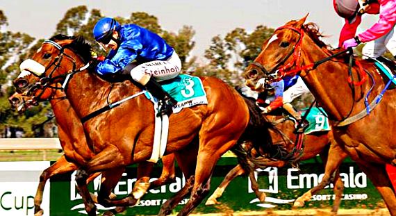 Image of a photo finish at Vaal Race Course