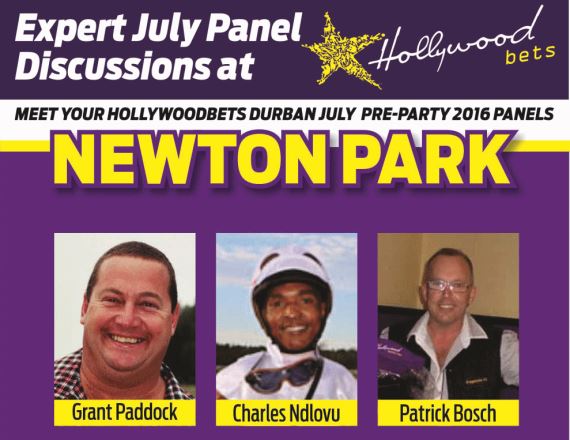 Hollywoodbets Durban July Pre-Party - Newton Park Panel - Grant Paddock, Charles Ndlovu, Patrick Bosch