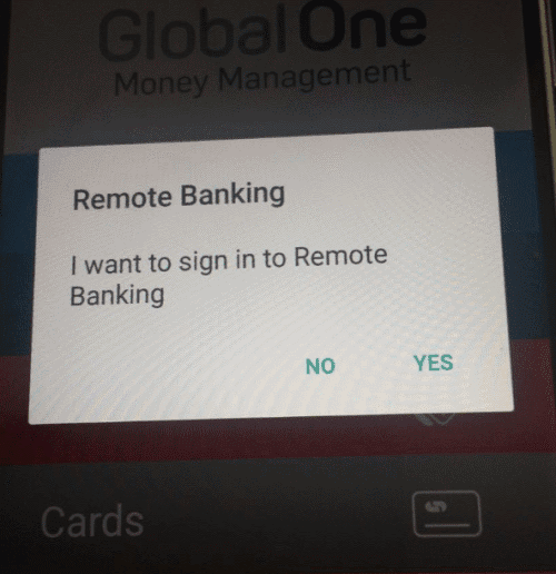 Confirm your on Capitec App you are logging in remotely - iPAY Method - Hollywoodbets