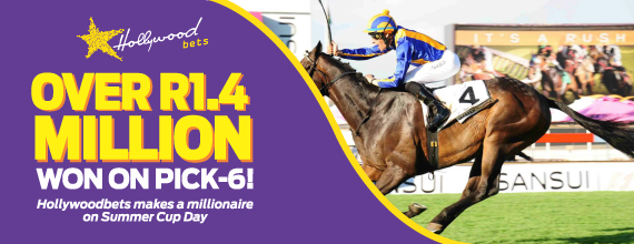 R1.4 Million Pick 6 Win on Sansui Summer Cup day at Hollywoodbets