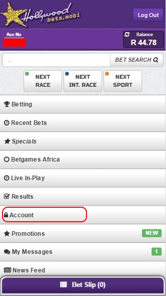 Click Account - Hollywoodbets Mobisite