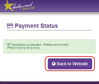 Payment Status - Successful or not - Reference number - Peach Payments - Deposit Method