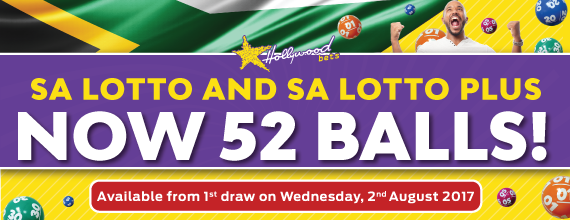 SA Lotto and SA Lotto Plus - Now 52 Balls - Bet Now with Hollywoodbets and Lucky Numbers