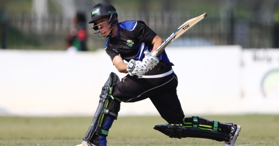 Kyle Nipper plays the reverse sweep - Hollywoodbets KZN Inland - Cricket - Africa T20 Cup - Credit: Game Plan Media
