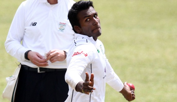 Senuran Muthusamy (Credit: Anesh Debiky) - Hollywoodbets Dolphins - Cricket - Sunfoil Series - Bowling Spin