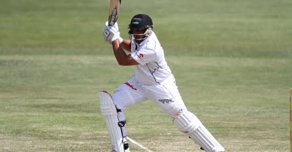 Vaughn van Jaarsveld (Credit: Anesh Debiky) - Hollywoodbets Dolphins - Cricket - Batting - Sunfoil Series - South Africa - KZN