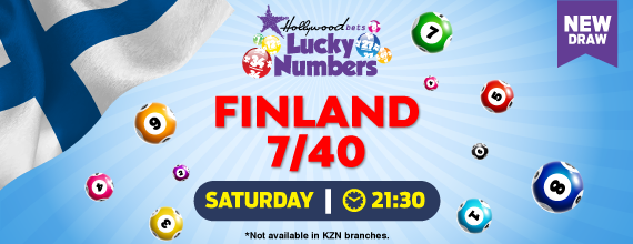 Finland 7/40 - Lucky Numbers - Lotto Draw - Hollywoodbets