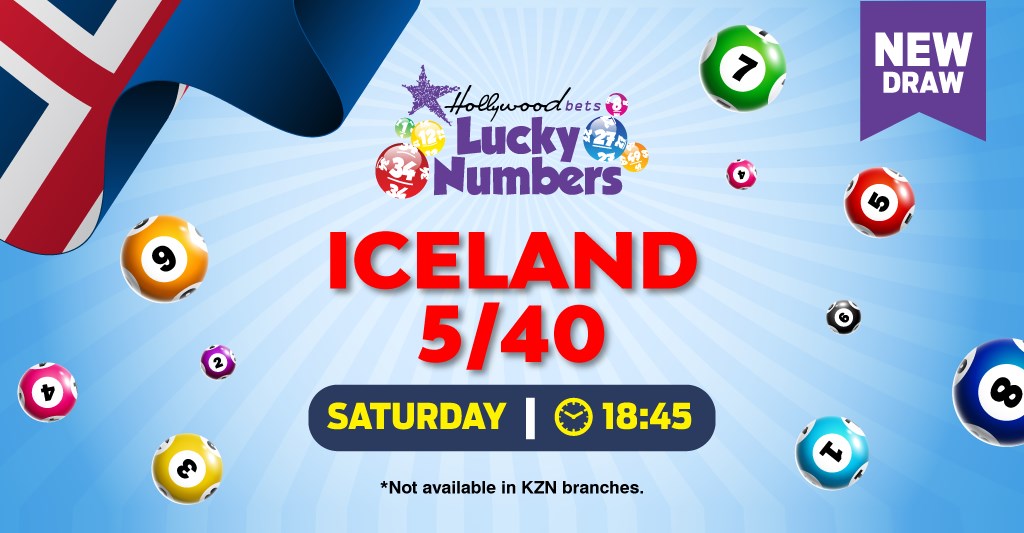 Iceland 5/40 - Lotto - Lucky Numbers - Hollywoodbets