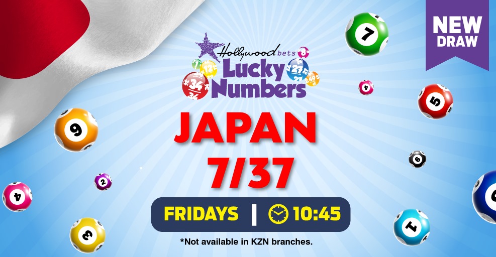 Japan 7/37 Lotto - Lucky Numbers - Hollywoodbets