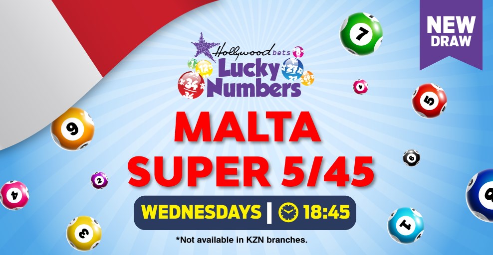 Malta Super 5/45 - Lucky Numbers - Lotto Draw - Hollywoodbets