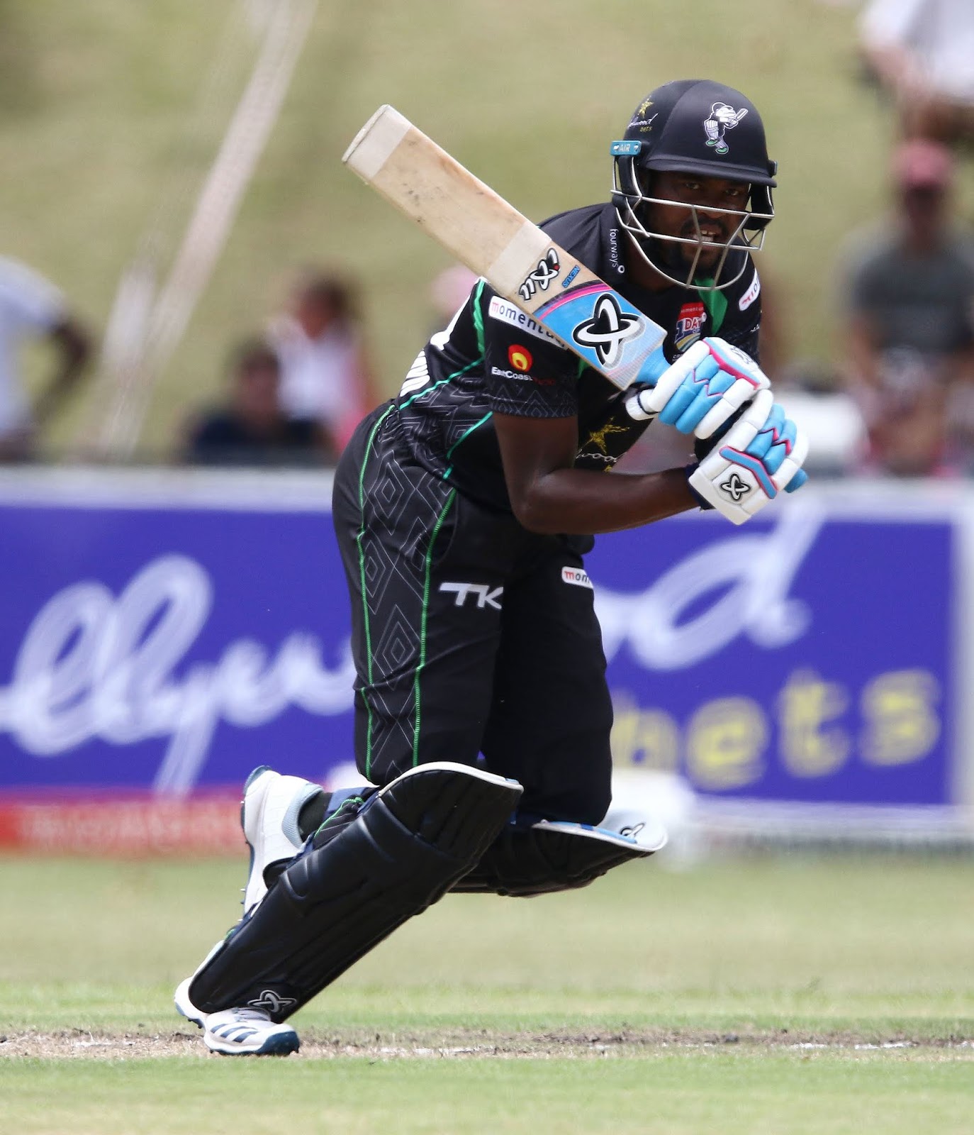 Andile Phehlukwayo batting for the Hollywoodbets Dolphins in the Momentum One Day Cup
