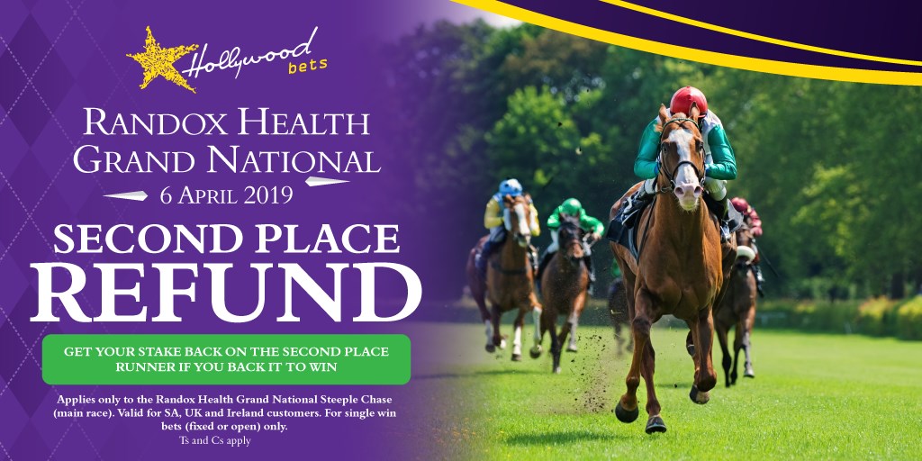 Randox Health Grand National Promotion - Second Place Refund - Hollywoodbets 2019