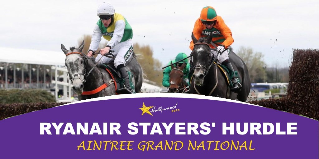 Ryanair Stayers' Hurdle at the Aintree Grand National Festival - Horse Racing - Betting at Hollywoodbets