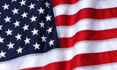 Nylon American Flag closeup 1