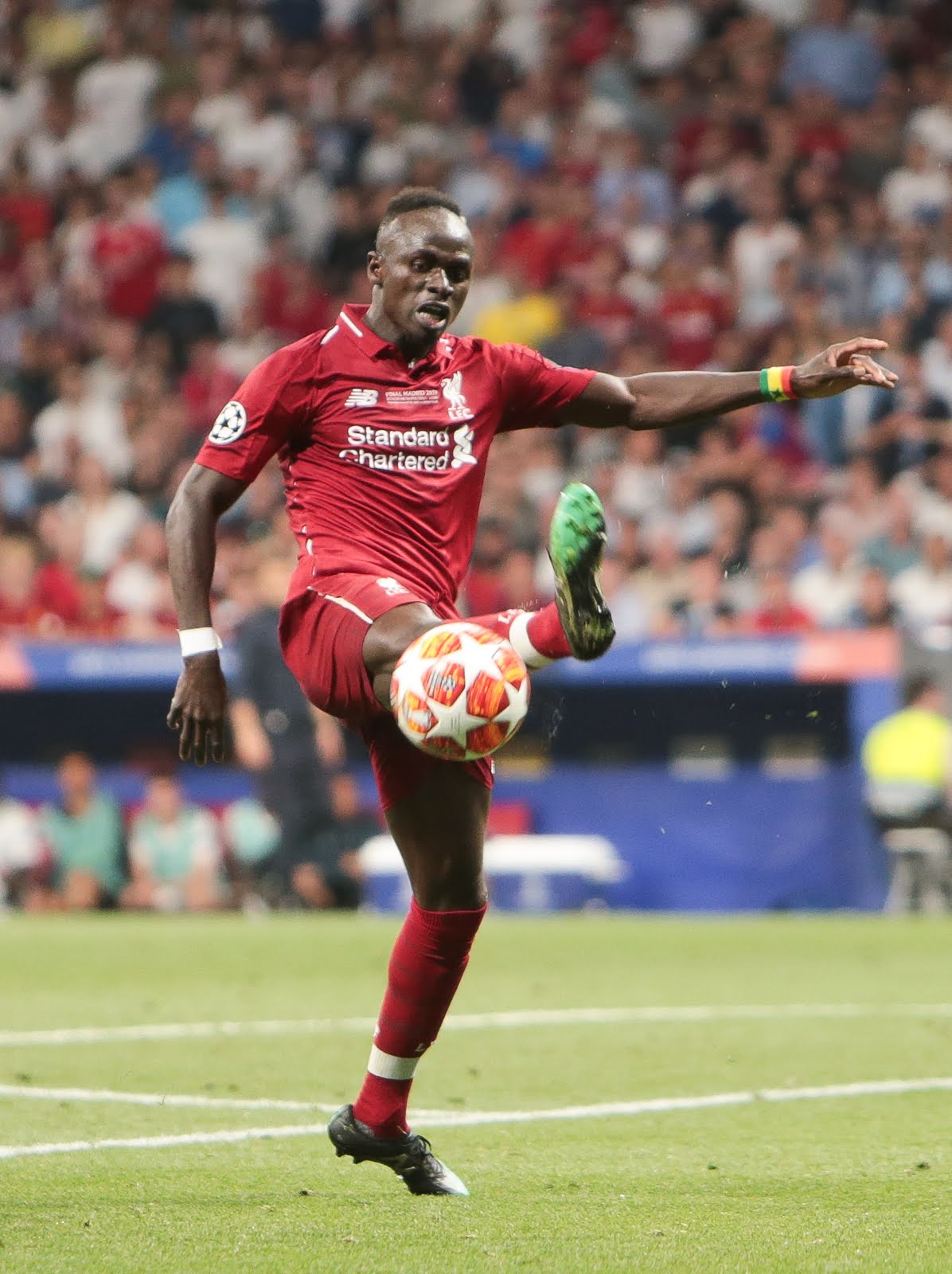 Sadio Mane with the ball for Liverpool