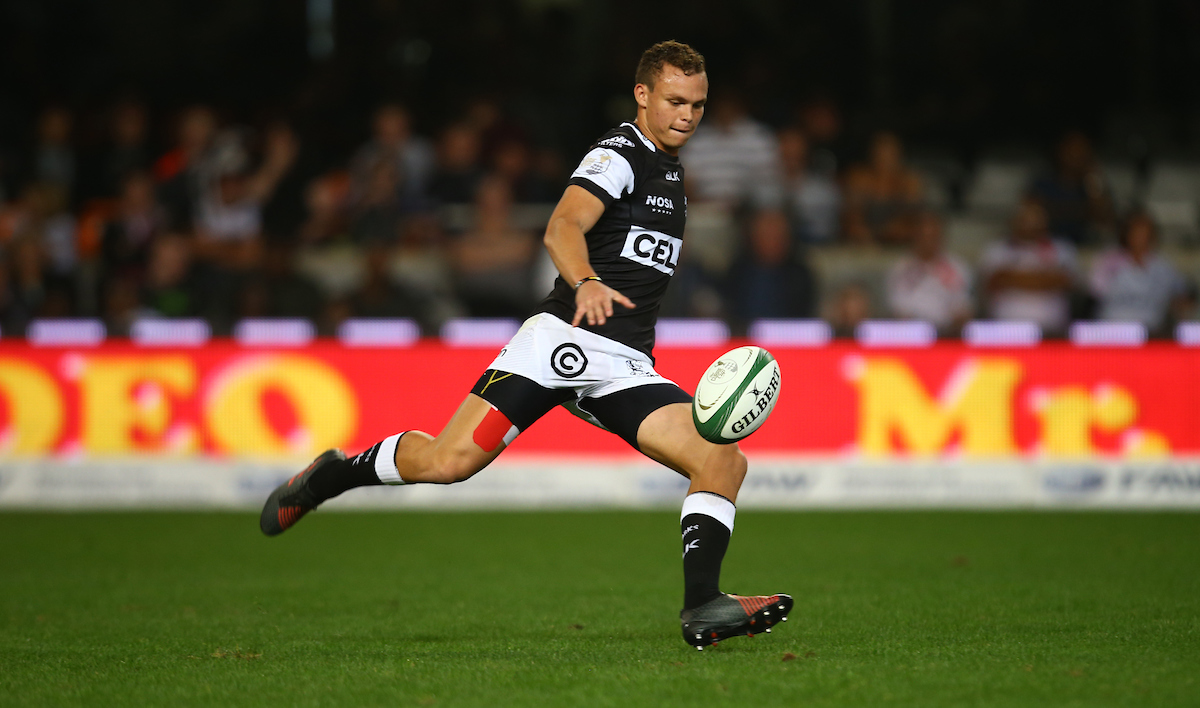 Curwin Bosch of the Cell C Sharks during the Currie Cup match between Cell C Sharks XV and Vodacom Blue Bulls at Growthpoint Kings Park