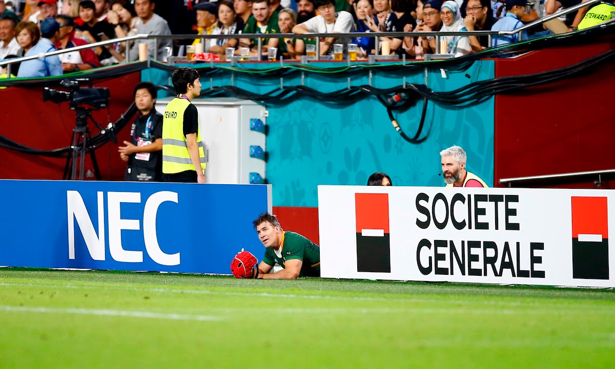 Schalk Brits of South Africa during the Rugby World Cup Pool B match between South Africa and Canada at the Kobe Misaki Stadium, Kobe City 8th October 2019
