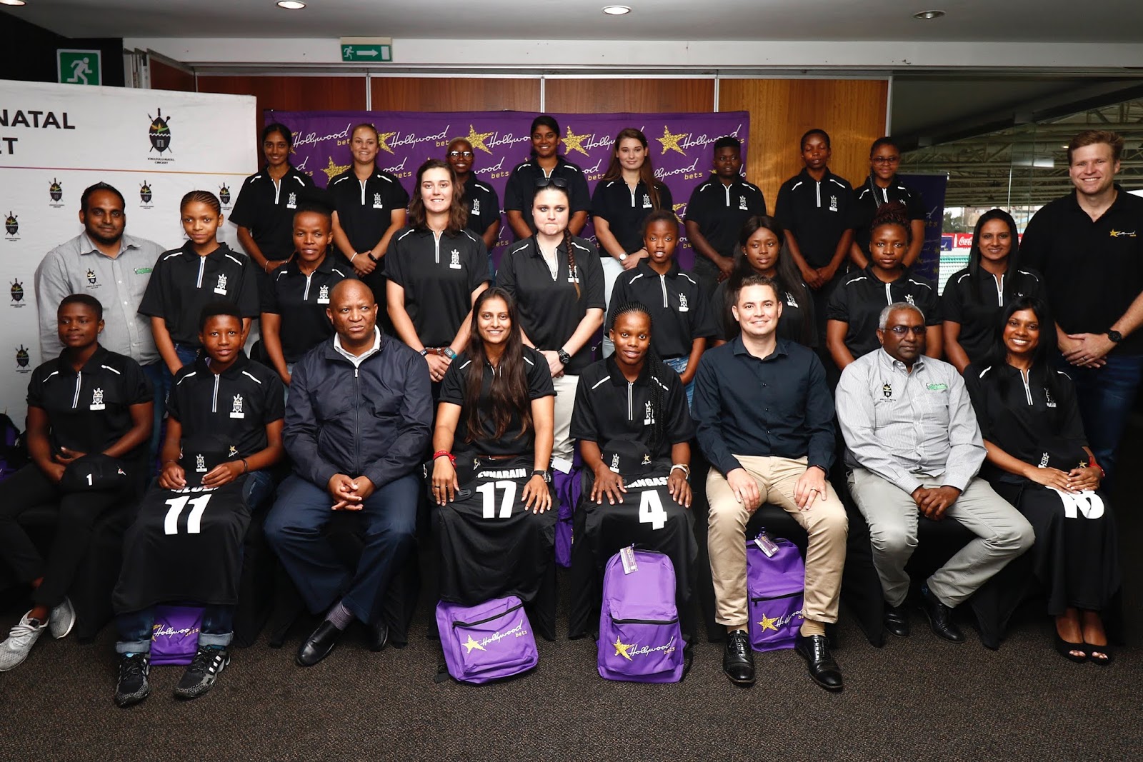 Hollywoodbets KZN Coastal Women's Cricket Team pose for photo
