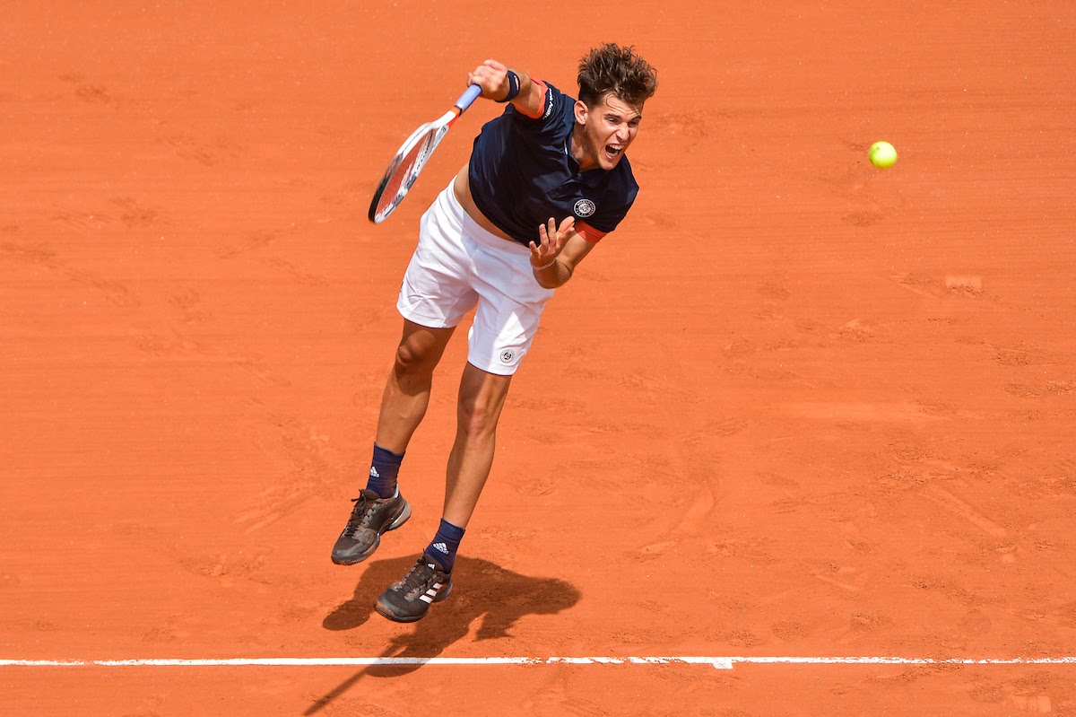 Dominic Thiem of Austria during Day 8 of the French Open 2018 on June 3, 2018 in Paris, France