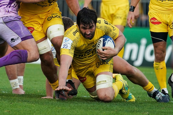 Romain Sazy of La Rochelle during the European Rugby Champions Cup