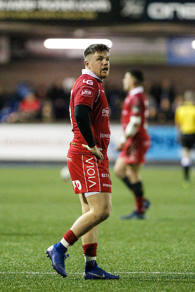Steff Evans of the Scarlets