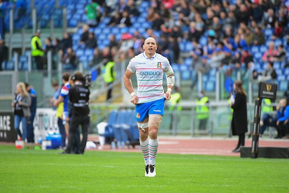 Sergio Parisse of Italy during the Guinness Six Nations match between Italy and France
