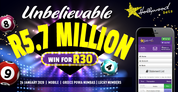 R5.7m Won for R30 (Lucky Numbers)