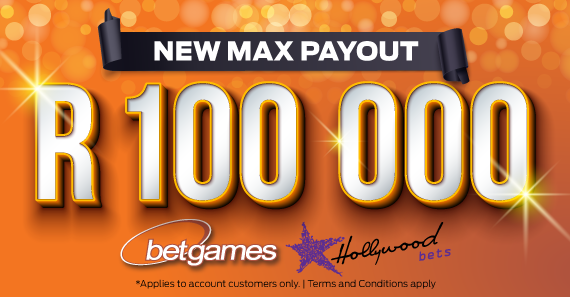 Betgames Max Payout Increased to R100 000!