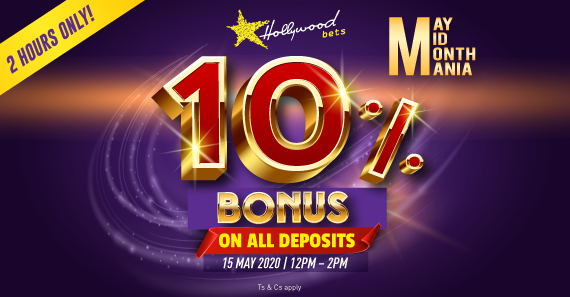 May Mid-Month Mania 10% Bonus