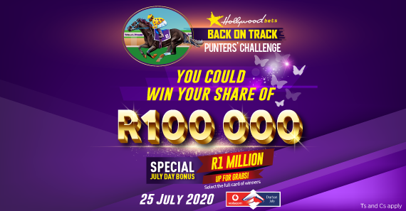 R100 000 Hollywoodbets Back On Track Punters' Challenge - Vodacom Durban July 2020
