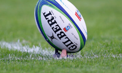 General views of match ball during the Super rugby match between the Cell C Sharks and the Emirates Lions at Jonsson Kings Park Stadium in Durban, South Africa 30 March 2019