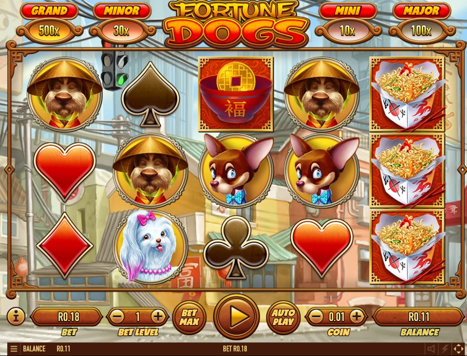 Fortune Dogs - Game Screen
