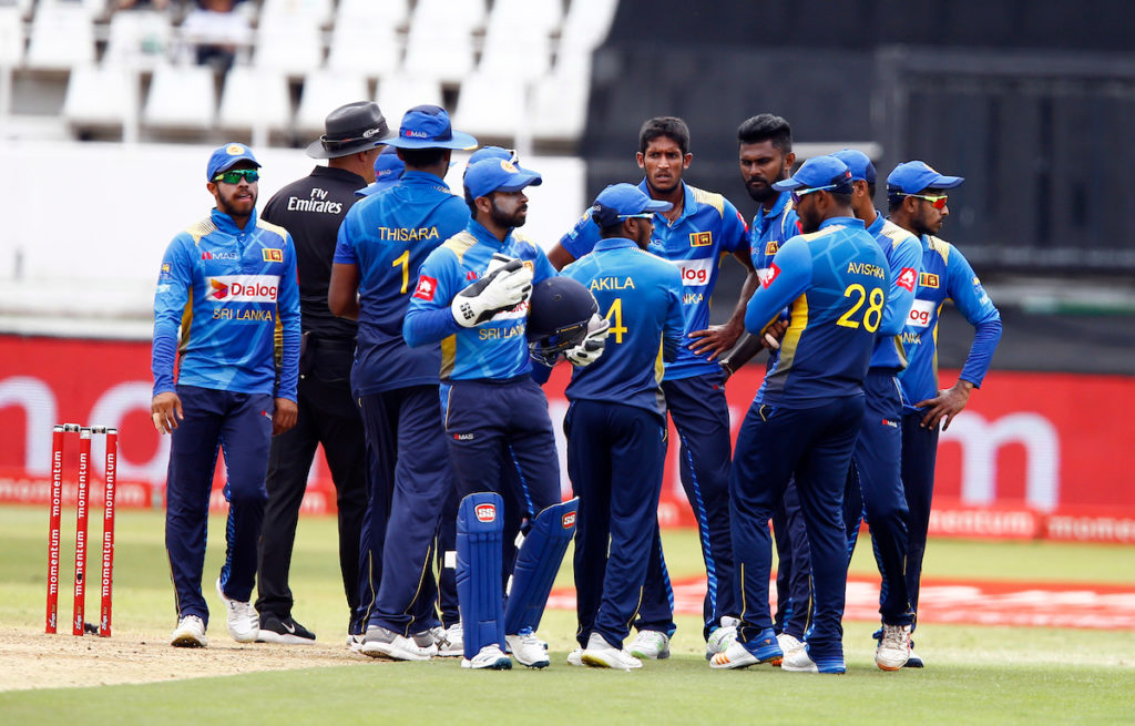 Sri Lanka Team Huddle - Australia Series