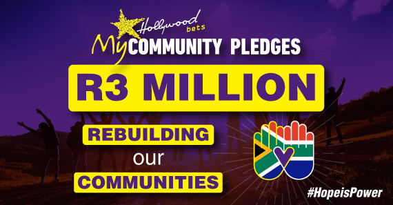 R3 Million Pledge toward rebuilding our communities