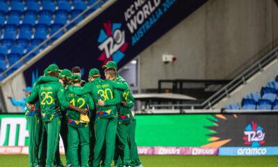 The Proteas Huddle - T20 World Cup