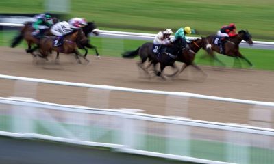 Light Up Our Stars ridden by jockey Luke Morris (no.3) on their way to winning the MansionBet Beaten By A Head Handicap at Wolverhampton Racecourse. Picture date: Wednesday December 8, 2021.