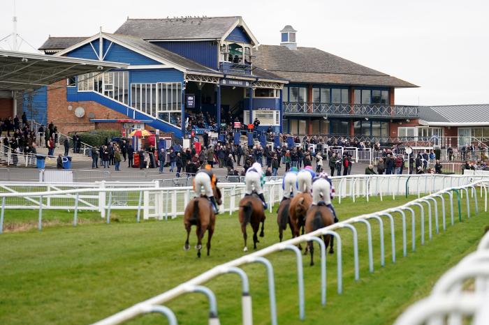 Runners and rideers after the Leicester Racecourse Ideal Conference Venue Handicap Chase at Leicester Racecourse. Picture date: Wednesday February 2, 2022.