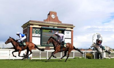 Runners and riders complete The Wilmot-Smith Memorial Handicap at Ripon Racecourse. Picture date: Sunday May 16, 2021.