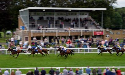 Silent Flame ridden by jockey Oisin Murphy (left) on their way to winning the Peter Britton 60 Years Racing At Salisbury Fillies' Handicap at Salisbury Racecourse, Wiltshire. Picture date: Thursday August 12, 2021.