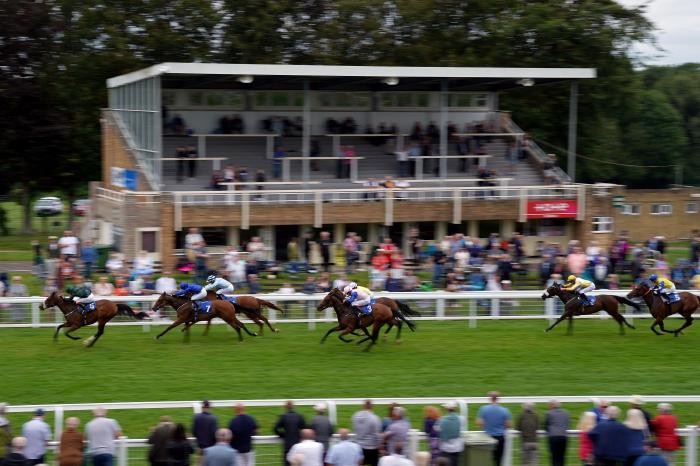 Silent Flame ridden by jockey Oisin Murphy (left) on their way to winning the Peter Britton 60 Years Racing At Salisbury Fillies' Handicap at Salisbury Racecourse, Wiltshire. Picture date: Thursday August 12, 2021.