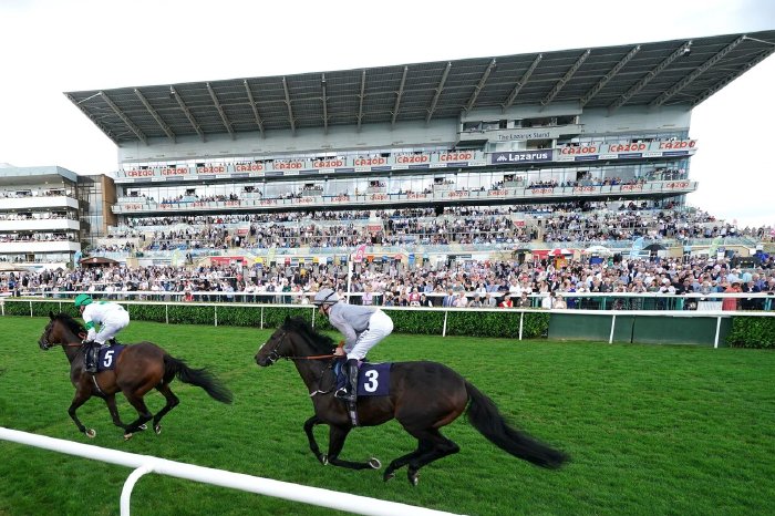 Stradivarius ridden by Frankie Dettori (left) wins The Doncaster Cup Stakes during Doncaster Cup Day of the Cazoo St Leger Festival at Doncaster racecourse. Picture date: Friday September 10, 2021.